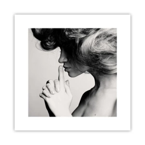 Plakat - Zasłuchana w sobie - 30x30 cm