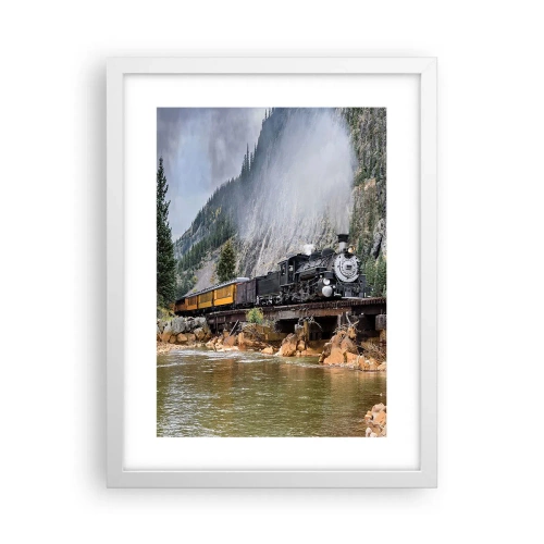 Plakat w białej ramie - A dokąd to? Dokąd? - 30x40 cm