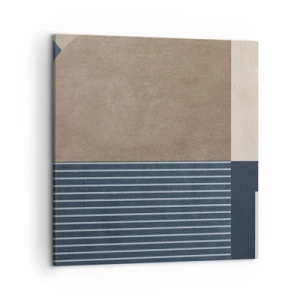 Obraz na płótnie - Kompozycja prostoty i krągłości - 50x50 cm