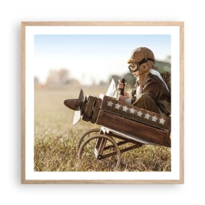 Plakat w ramie jasny dąb - Start ku marzeniu - 60x60 cm