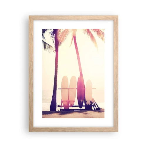 Plakat w ramie jasny dąb - To będzie wspaniały dzień - 30x40 cm