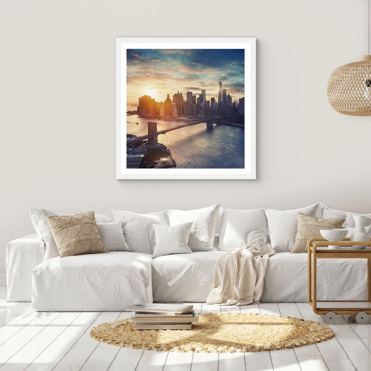 Plakat w białej ramie - Pomnik kultury Zachodu - 50x50 cm