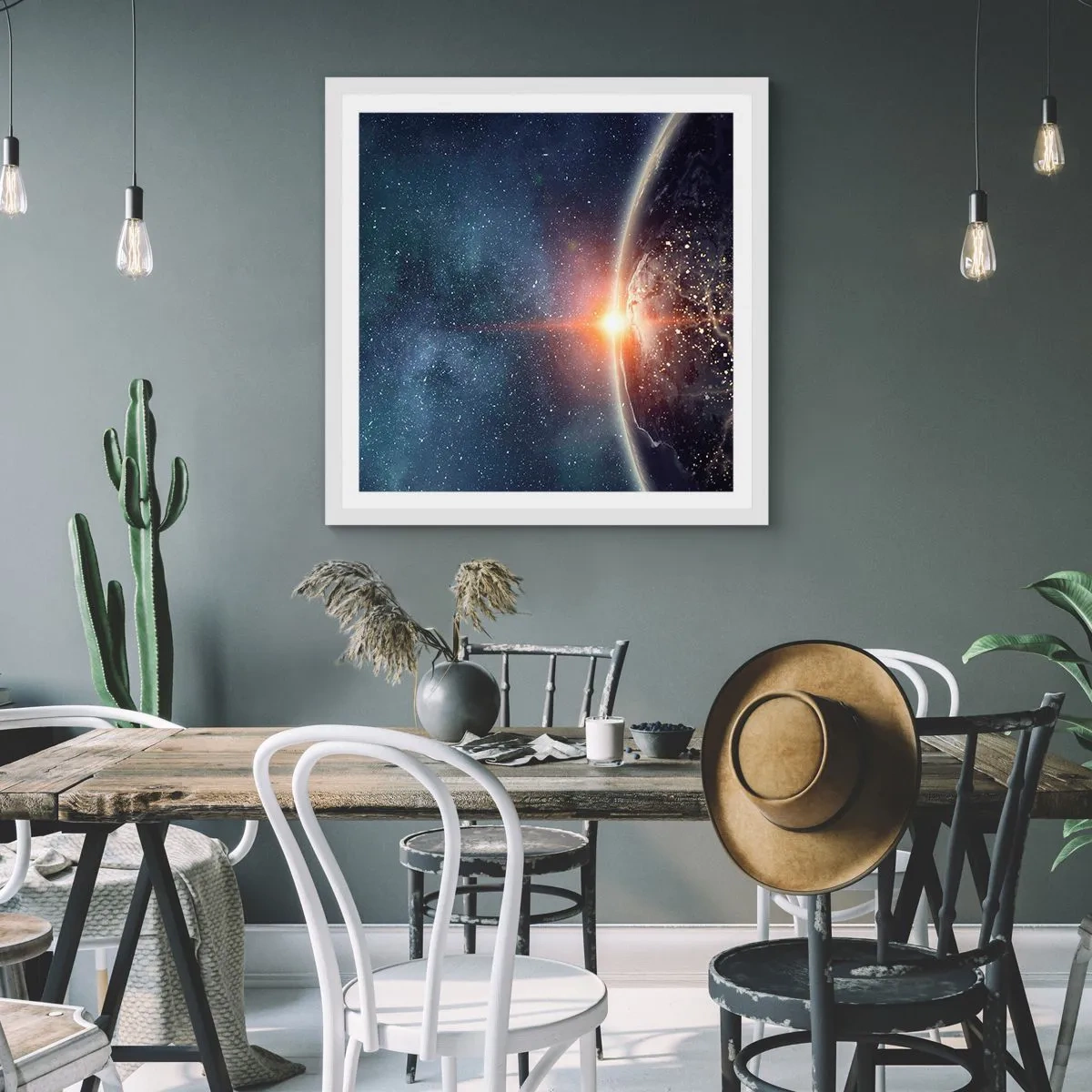 Plakat w białej ramie - W nowej perspektywie - 50x50 cm