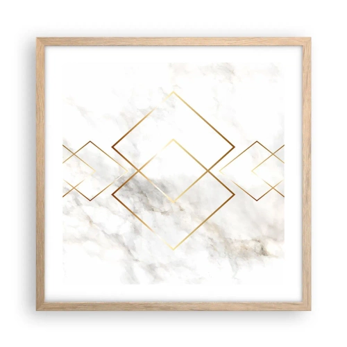 Plakat w ramie jasny dąb - Widok na nieskończoność - 50x50 cm