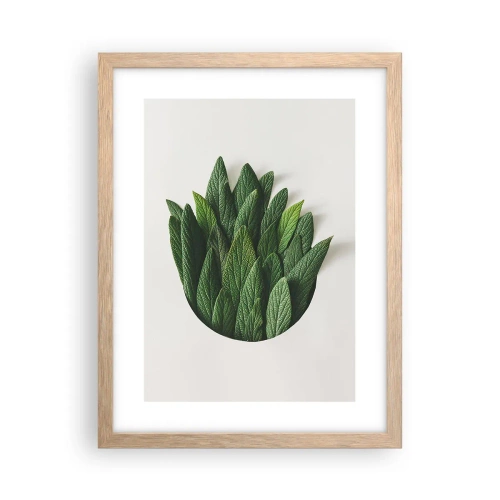 Plakat w ramie jasny dąb - Nieposkromiona ciekawość - 30x40 cm