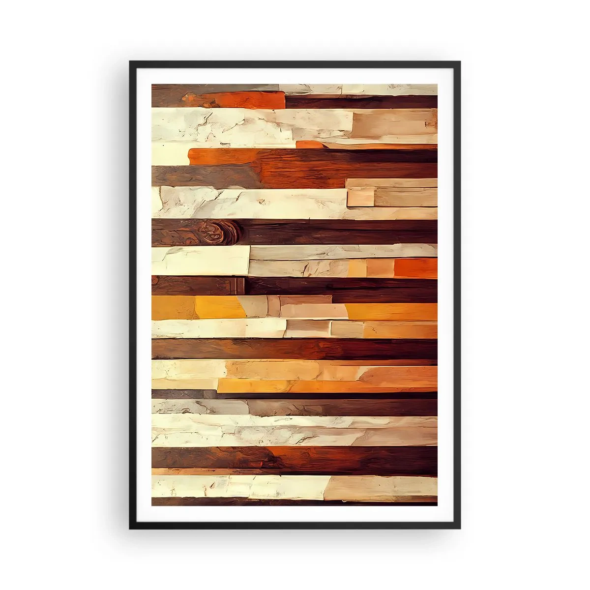 Plakat w czarnej ramie - Hymn leśnych drzew - 70x100 cm