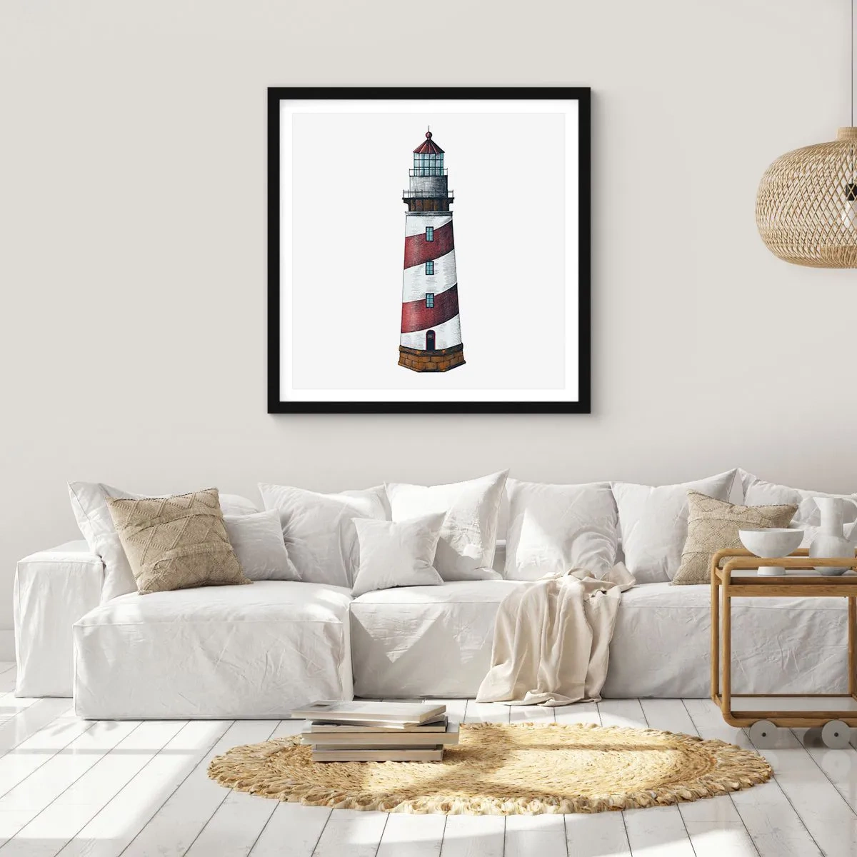Plakat w czarnej ramie - Zawsze na straży - 30x30 cm