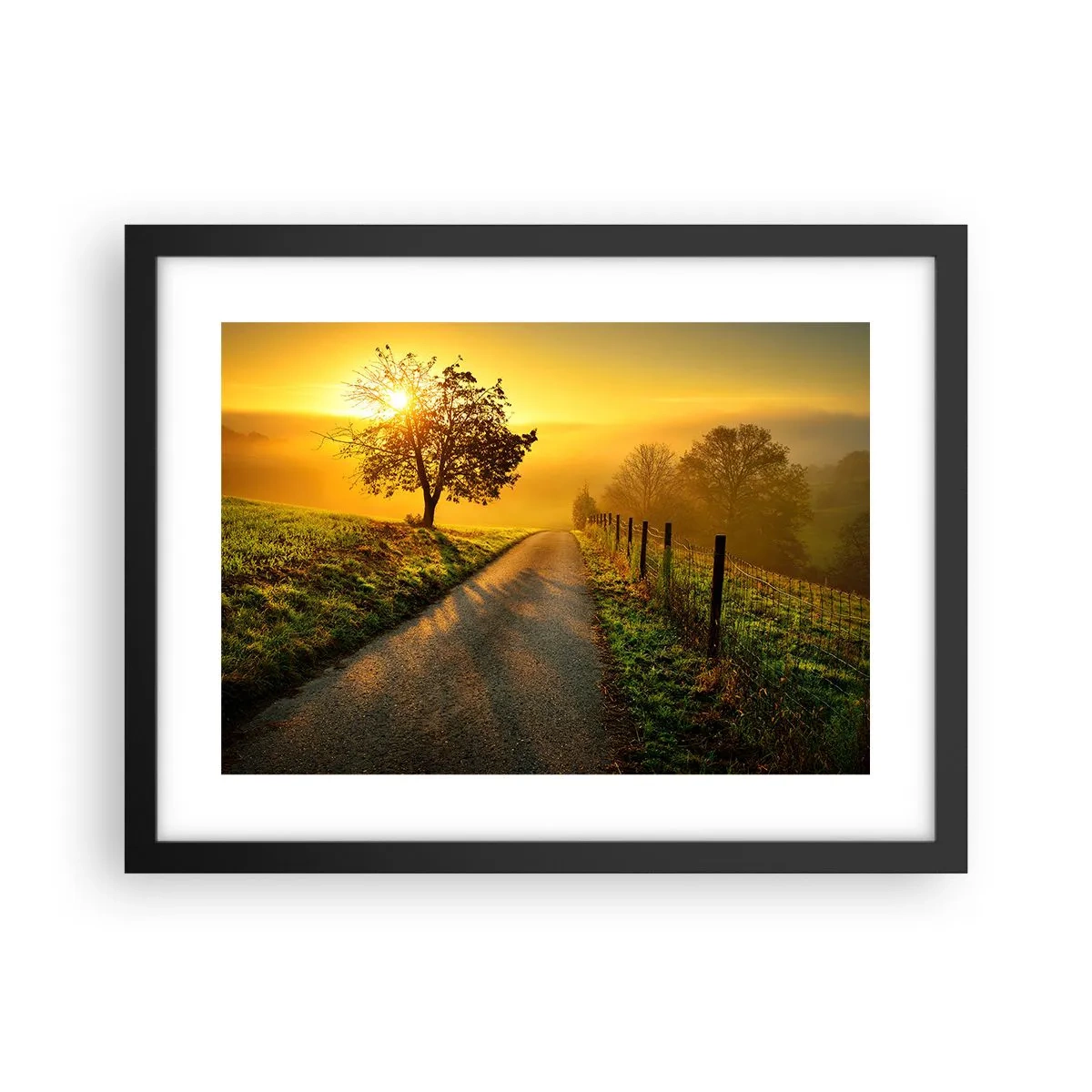 Plakat w czarnej ramie - Miodne popołudnie - 40x30 cm