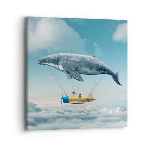 Obraz na płótnie - Dlaczego nie? - 40x40 cm