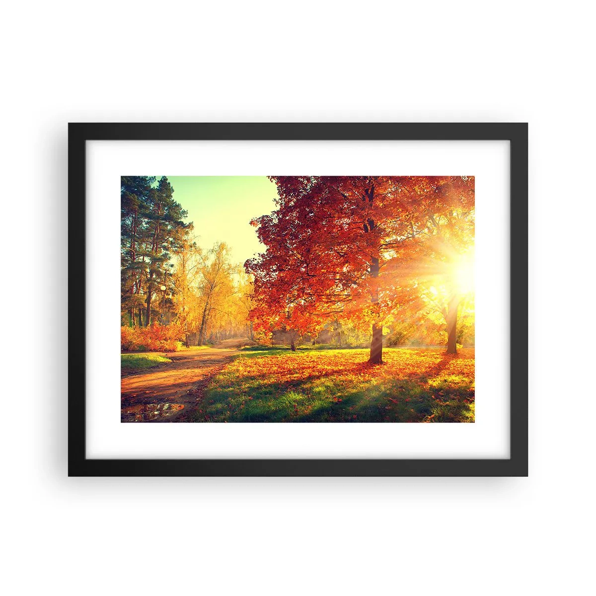Plakat w czarnej ramie - Rude jest piękne - 40x30 cm