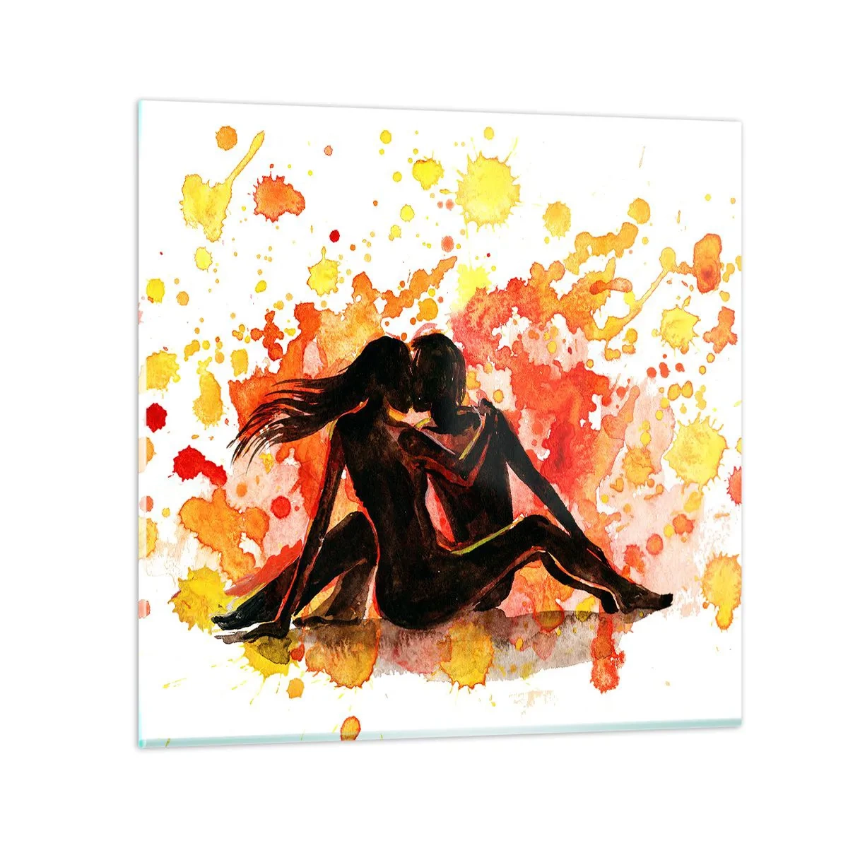 Obraz na szkle - I stała się światłość - 40x40 cm