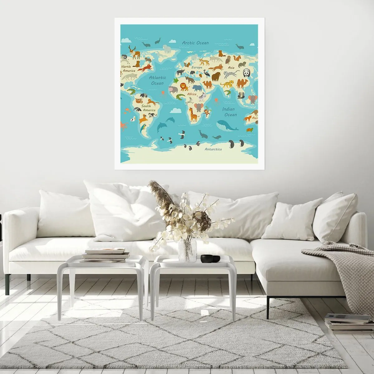 Plakat - Dobrzy sąsiedzi - 50x50 cm