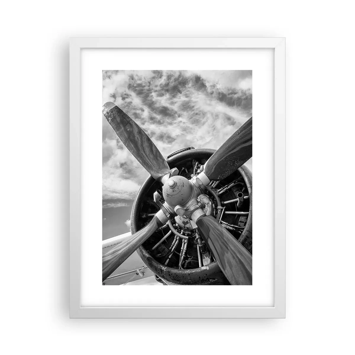 Plakat w białej ramie - Pogromca przestworzy - 30x40 cm