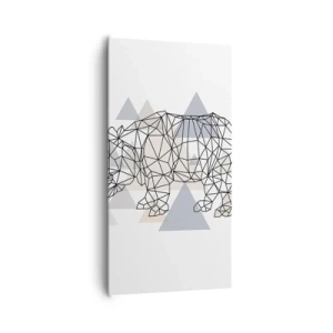 Obraz na płótnie - Struktura siły - 65x120 cm