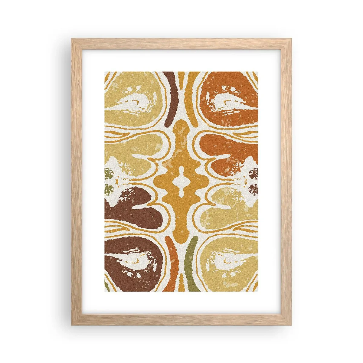 Plakat w ramie jasny dąb - Abstrakcja sentymentalna - 30x40 cm