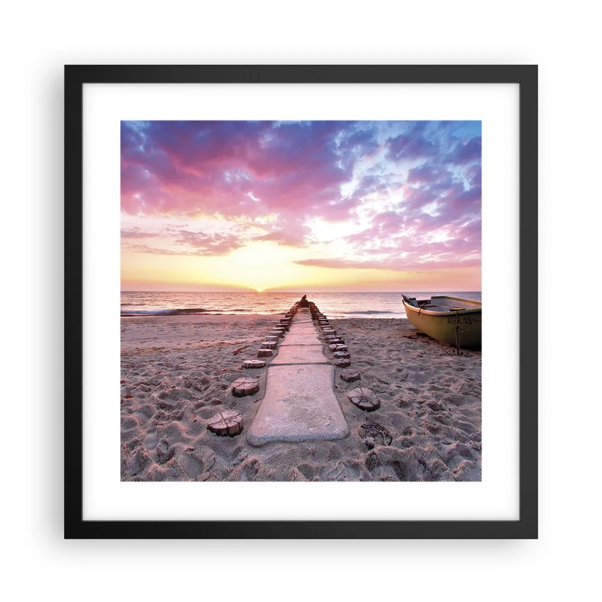 Plakat w czarnej ramie - Chwila głębokiego przeżycia - 40x40 cm