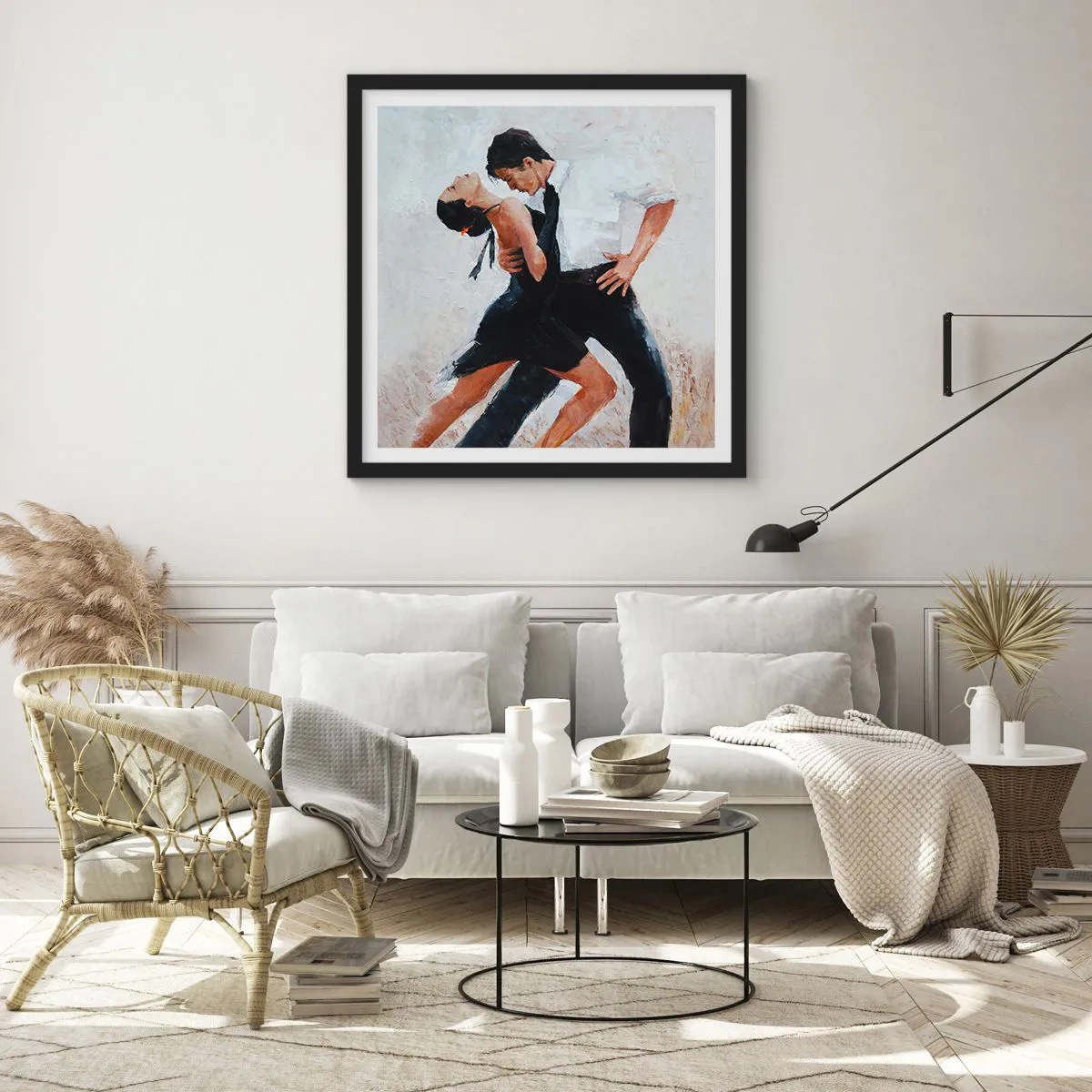 Plakat w czarnej ramie - Tango mych marzeń i snów - 50x50 cm