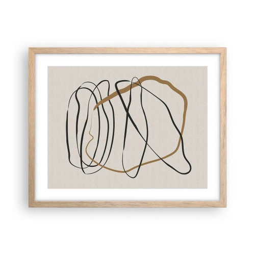 Plakat w ramie jasny dąb - Kompozycja – taniec opętaniec - 50x40 cm