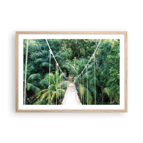 Plakat w ramie jasny dąb - Welcome to the jungle! - 70x50 cm