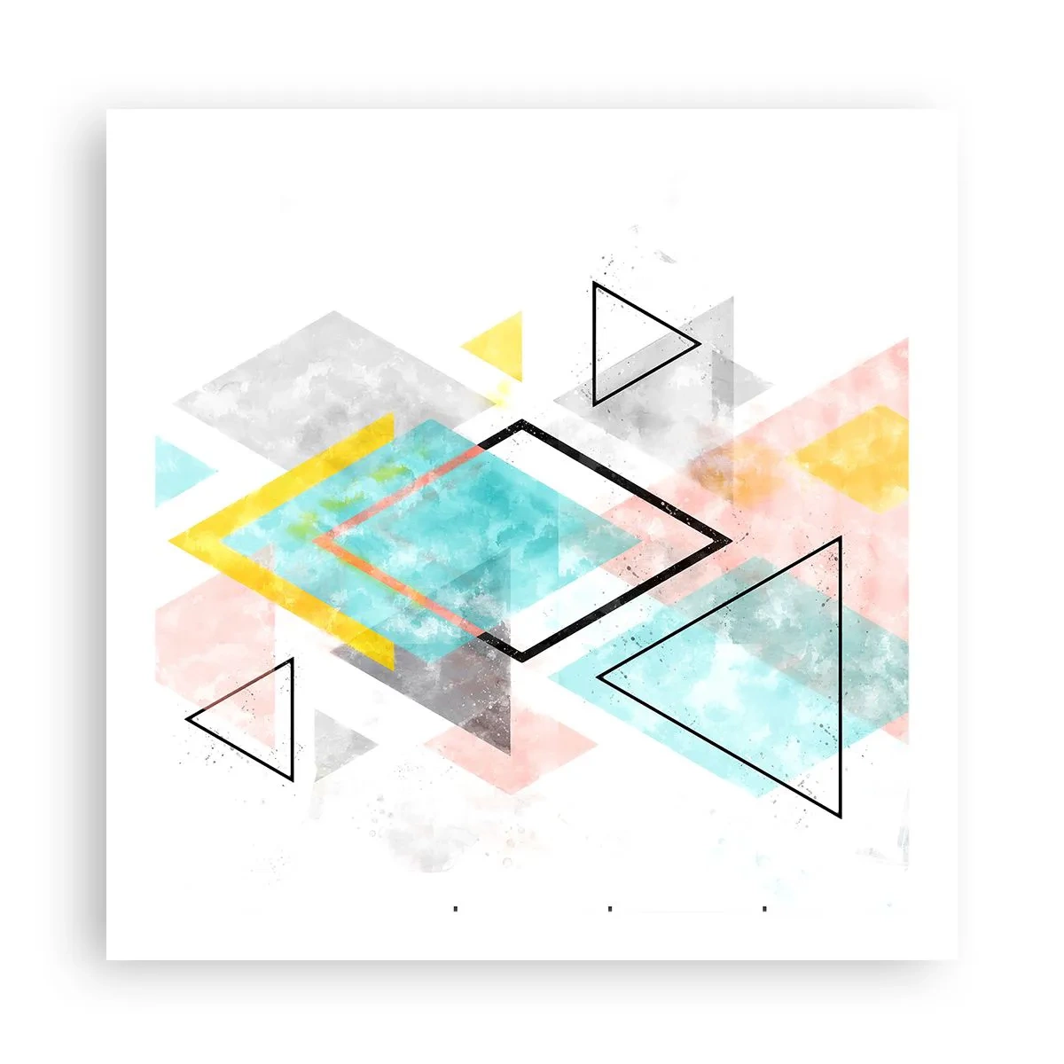 Plakat - Igraszka geometryczna - 60x60 cm