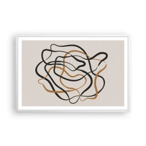 Plakat w białej ramie - Wszystko się pokręciło - 91x61 cm