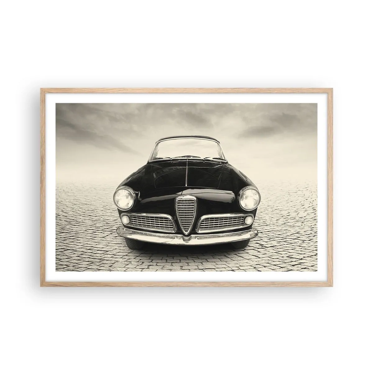 Plakat w ramie jasny dąb - I jak mnie nie kochać? - 91x61 cm