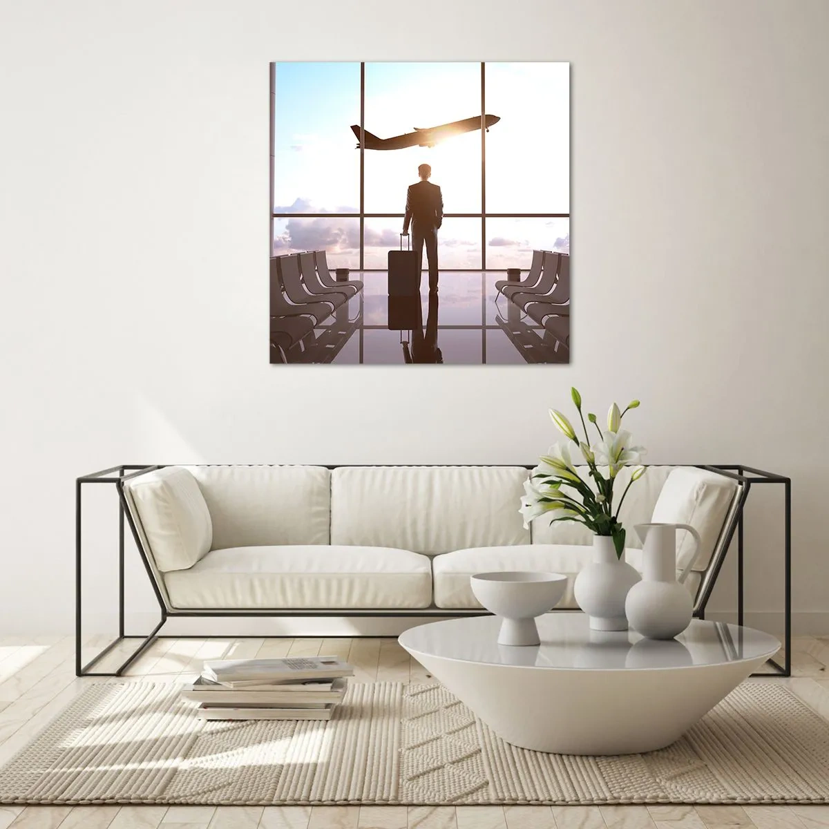 Obraz na szkle - Masz czas, zwolnij - 60x60 cm