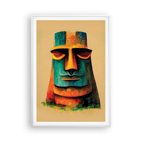 Plakat w białej ramie - Posągowy, a sympatyczny - 70x100 cm
