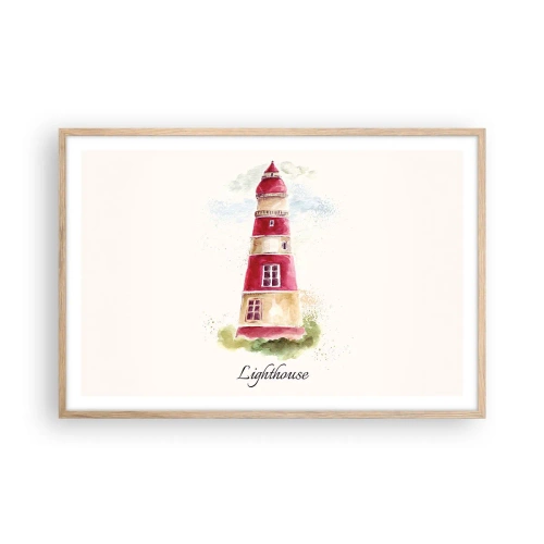 Plakat w ramie jasny dąb - Wokół zawsze pogoda - 91x61 cm