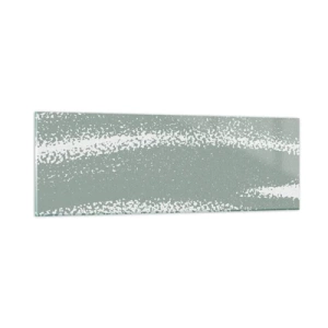 Obraz na szkle - Abstrakcja w zimowym klimacie - 90x30 cm