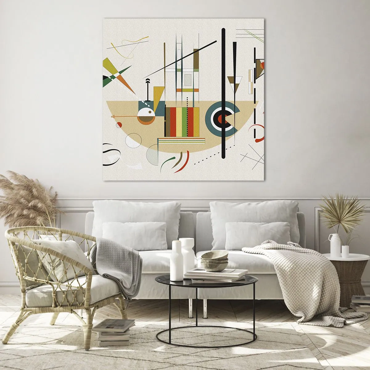 Obraz na szkle - I świat się śmieje - 50x50 cm