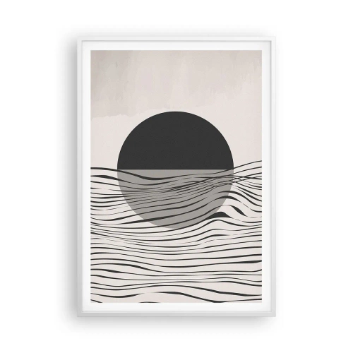 Plakat w białej ramie - Kompozycja połowiczna - 70x100 cm