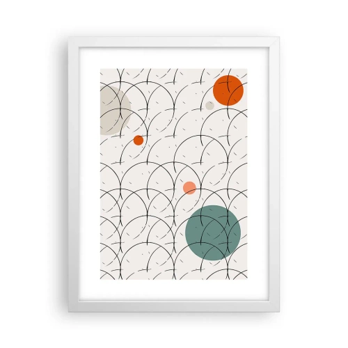 Plakat w białej ramie - W pop-artowym duchu - 30x40 cm