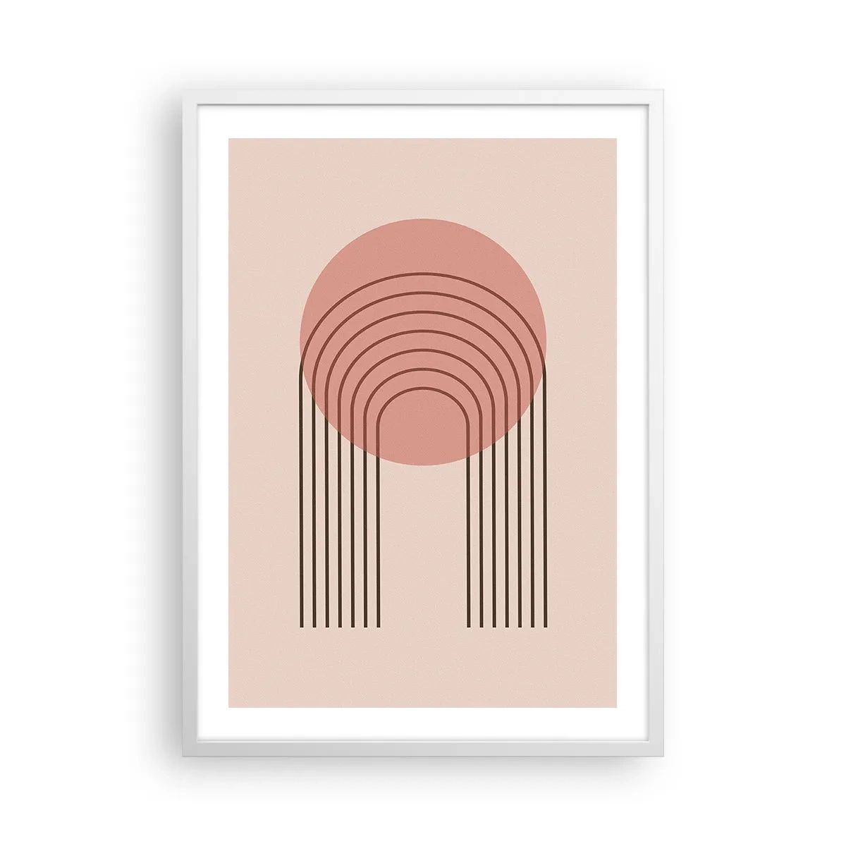 Plakat w białej ramie - Nieodparte przyciąganie - 50x70 cm