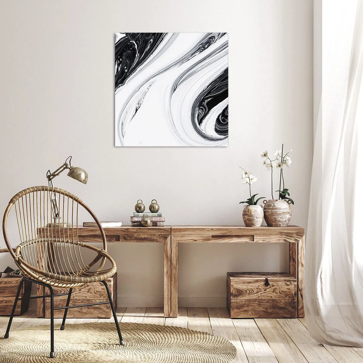 Obraz na płótnie - Połączenie przeciwieństw - 40x40 cm
