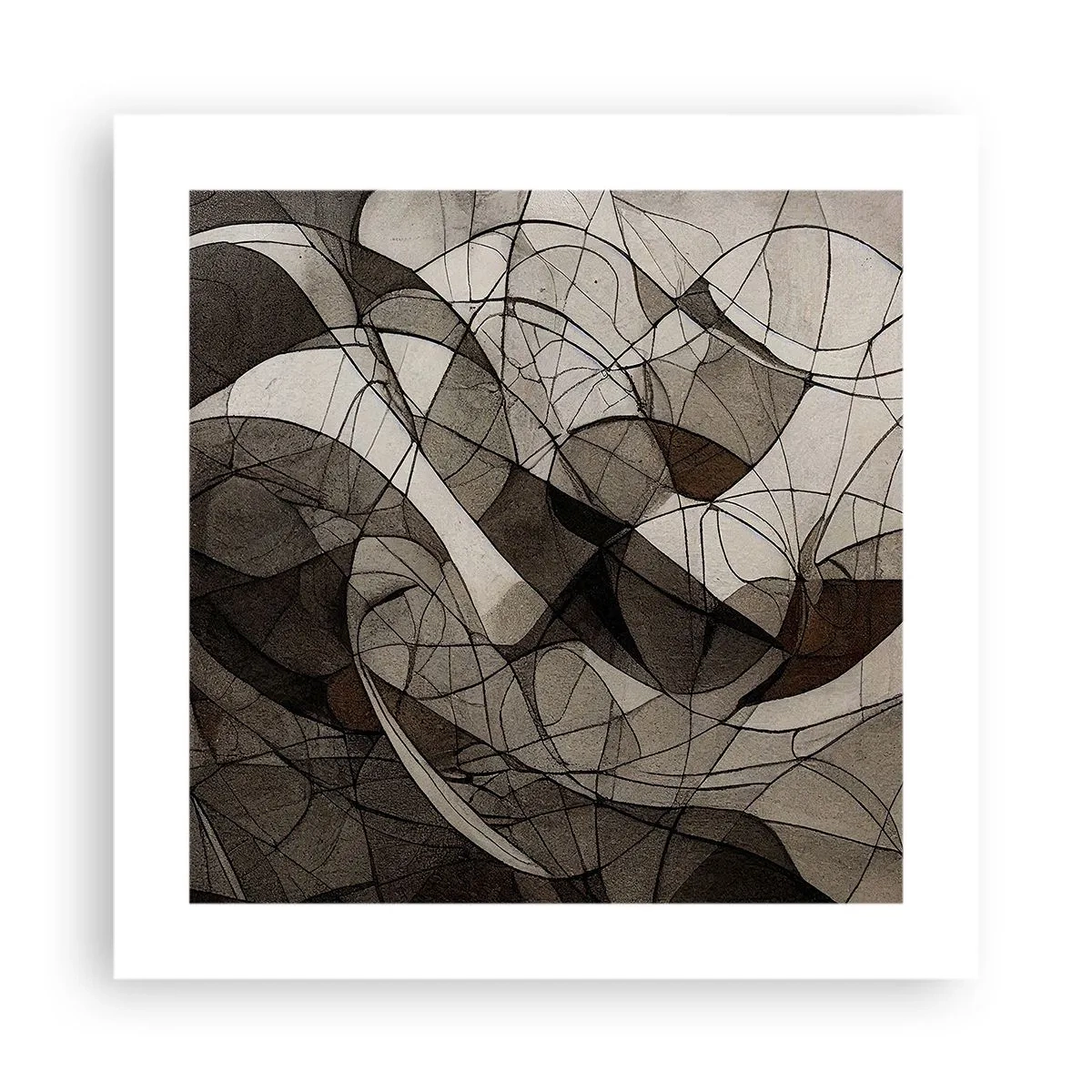 Plakat - Cyrkulacja barw ziemi - 40x40 cm