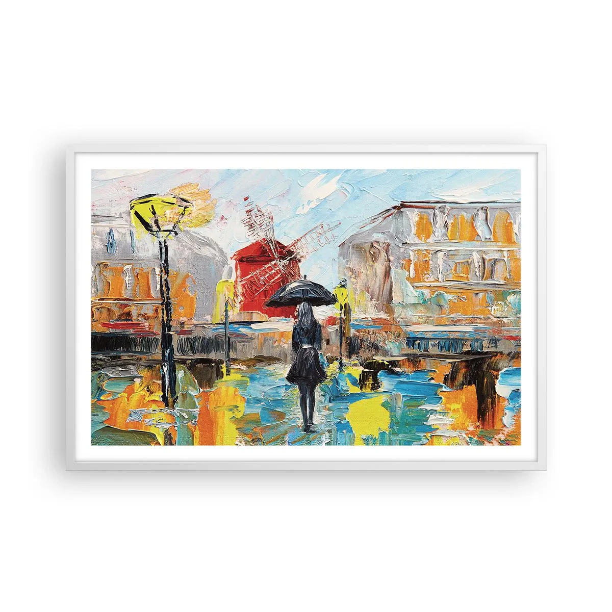 Plakat w białej ramie - Paryskie legendy - 91x61 cm
