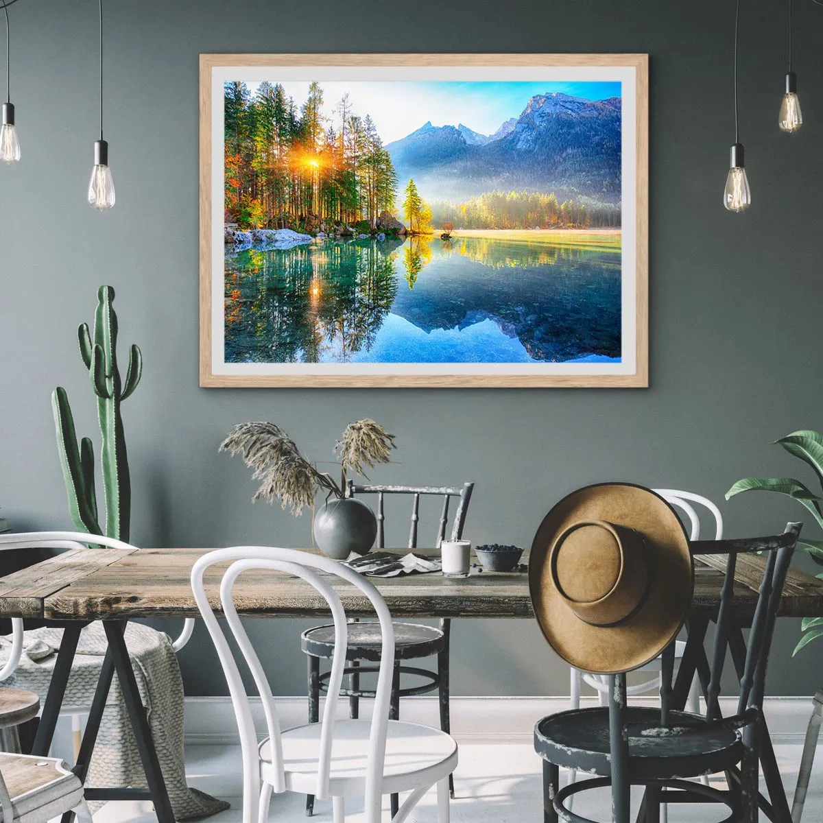 Plakat w ramie jasny dąb - Majestat i słodycz - 91x61 cm