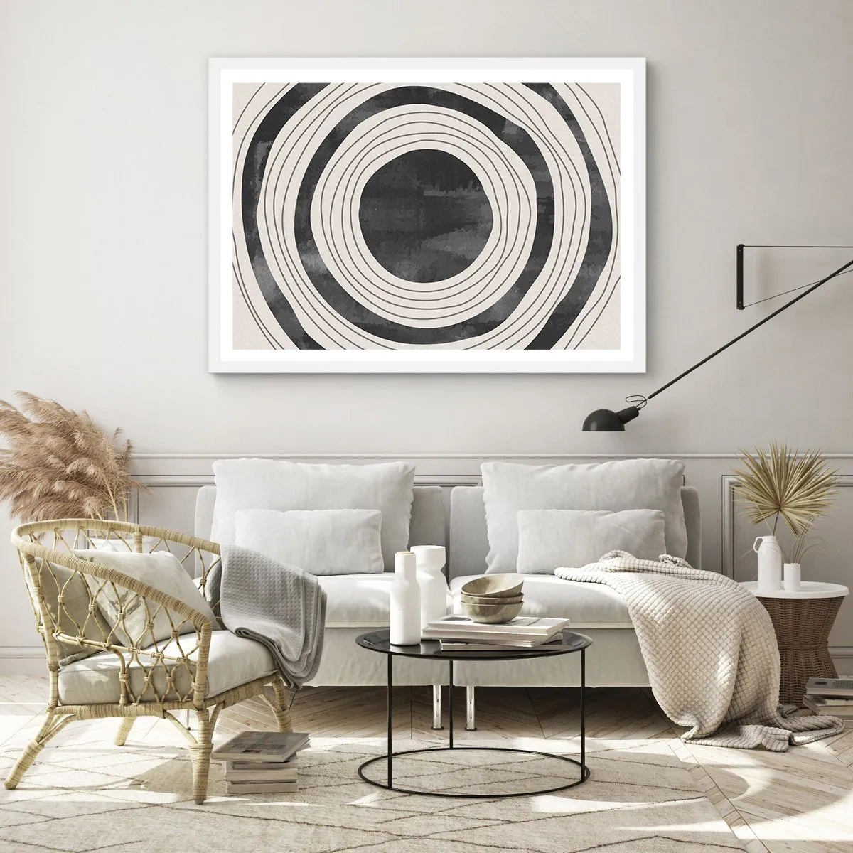 Plakat w białej ramie - W samo sedno - 40x30 cm