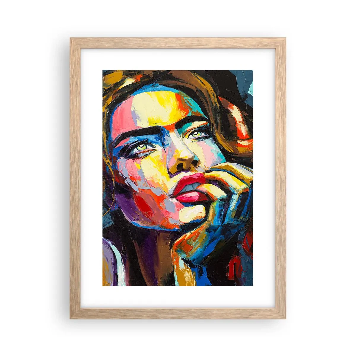 Plakat w ramie jasny dąb - Marzenia jak ptaki szybują po niebie - 30x40 cm