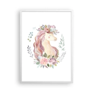 Plakat w białej ramie - Zaproszenie do świata baśni - 50x70 cm