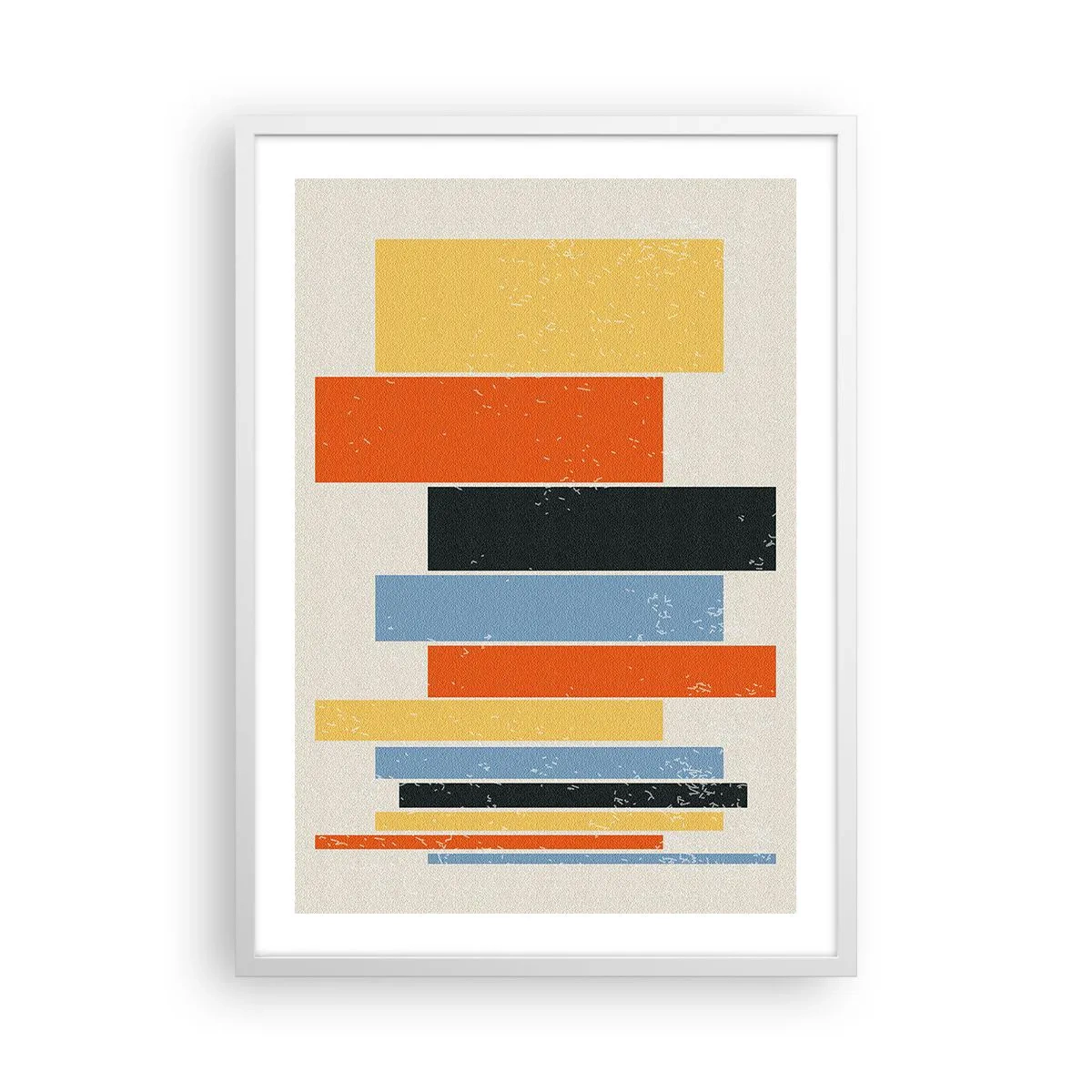 Plakat w białej ramie - Zapis muzyki - 50x70 cm