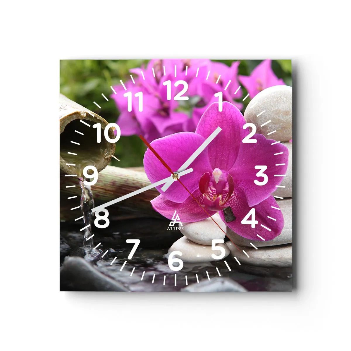 Zegar ścienny - Już odpoczywasz - 40x40 cm