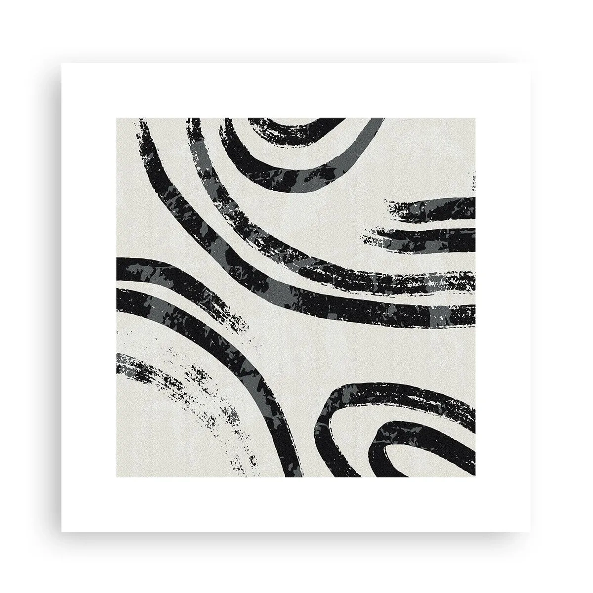 Plakat - W pół zatrzymany - 30x30 cm
