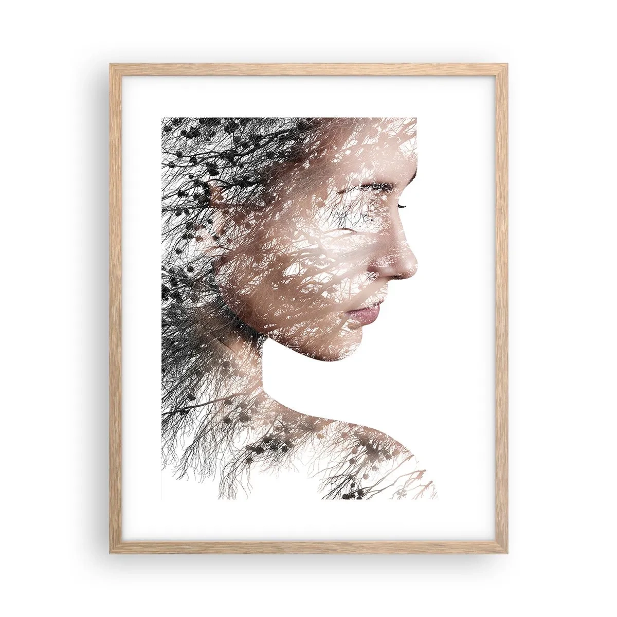 Plakat w ramie jasny dąb - Duch lasu - 40x50 cm