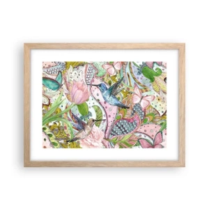 Plakat w ramie jasny dąb - Wplątane w pnączach - 40x30 cm