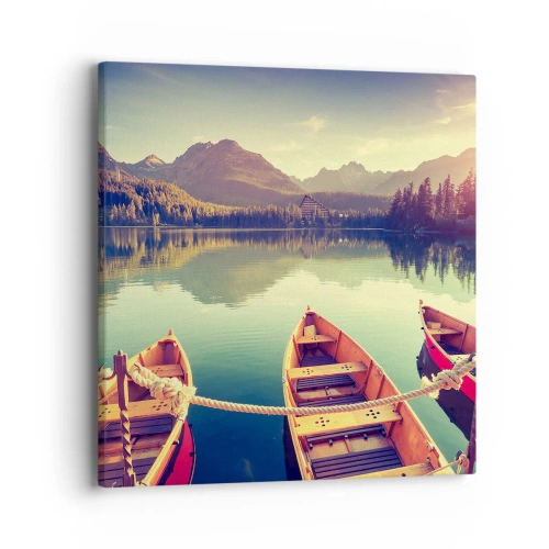 Obraz na płótnie - Żyć według jej praw - 40x40 cm