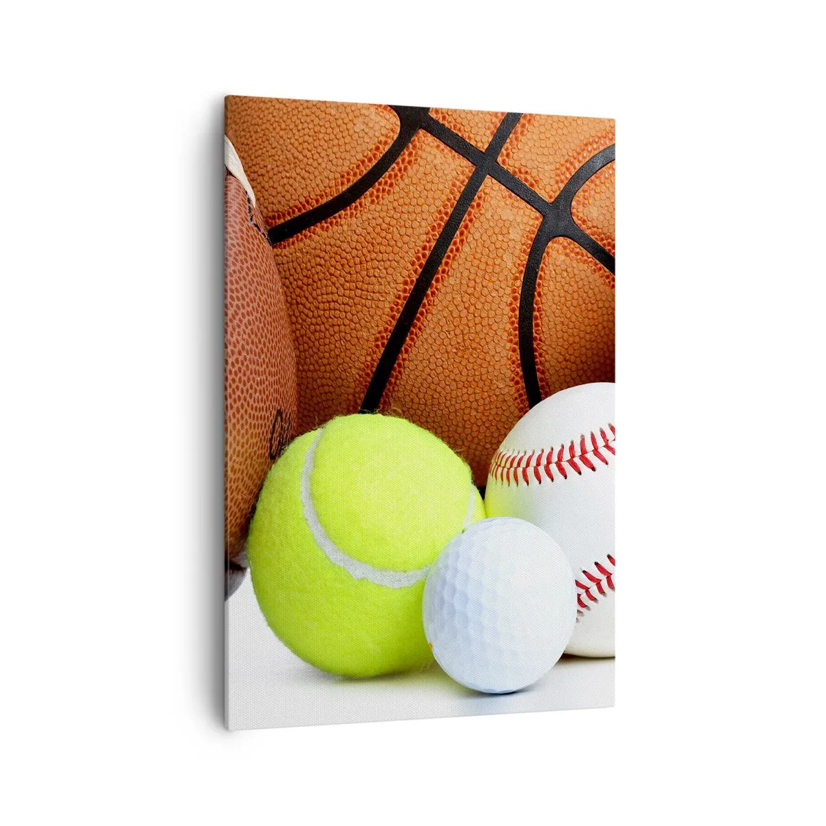 Obraz na płótnie - Piłki różnych dyscyplin sportowych - 70x100cm - Łączy nas piłka! - Nowoczesna dekoracja ścienna do salonu i sypialni ARTTOR