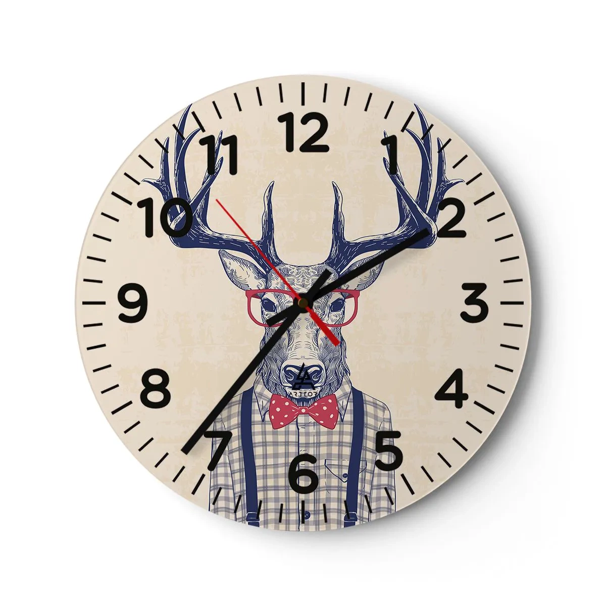 Zegar ścienny - Zabawna ekstrawagancja - 40x40 cm