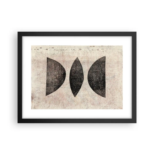 Plakat w czarnej ramie - Etniczna abstrakcja - 40x30 cm